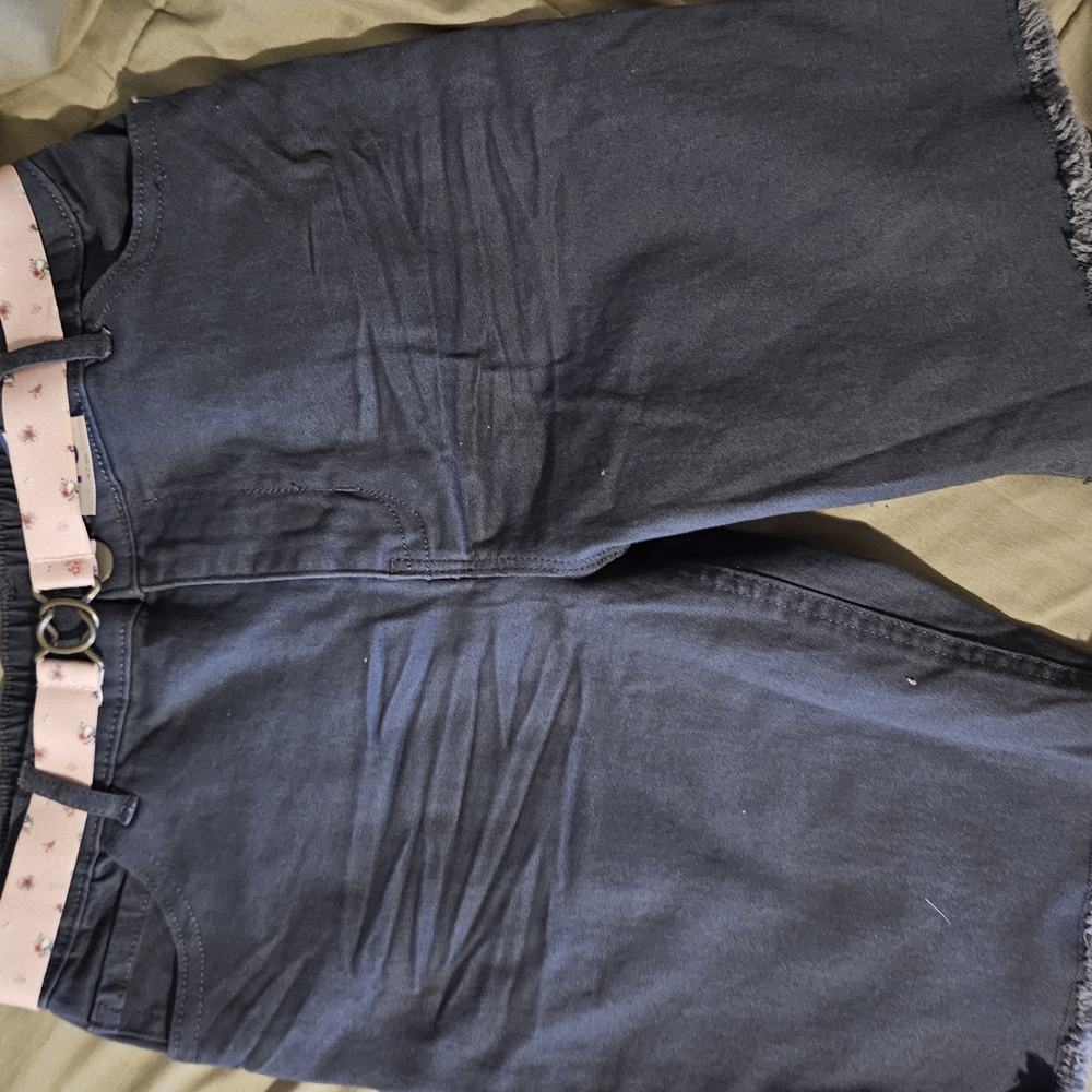 Blue Casual Cotton Shorts